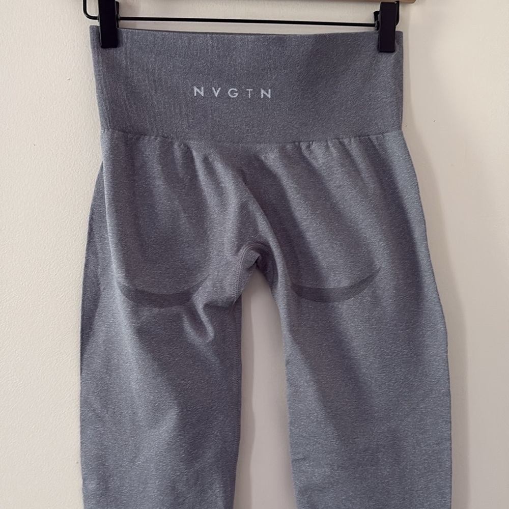 NVGTN Grey Contour 2.0 Seamless Leggings Shading High Waist Size M - Picture 5 of 14